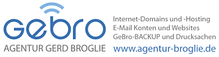 AGENTUR BROGLIE - Domains Hosting EMail Websites Backup Drucksachen